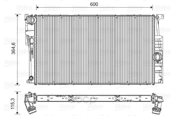 Радиатор охлаждения двигателя Valeo 735453