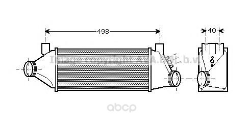 фото Радиатор охлаждения двигателя ford transit ava fda4385