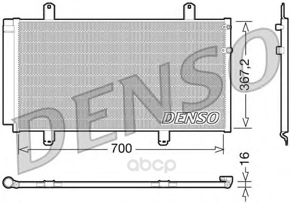 

Радиатор охлаждения двигателя DENSO DCN51004