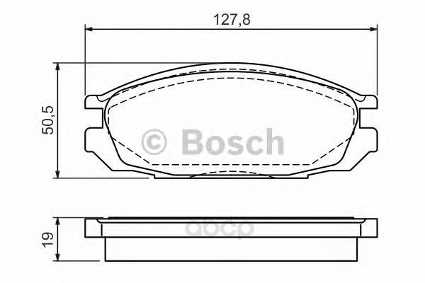 

Колодки дисковые задние BOSCH 0986461133