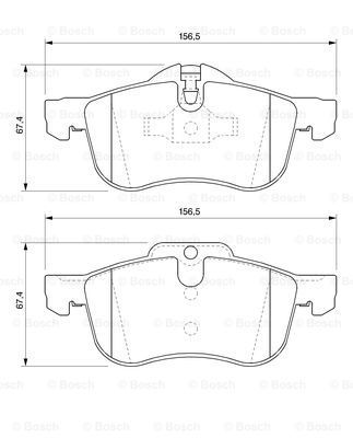 

Комплект тормозных дисковых колодок BOSCH 0 986 424 758