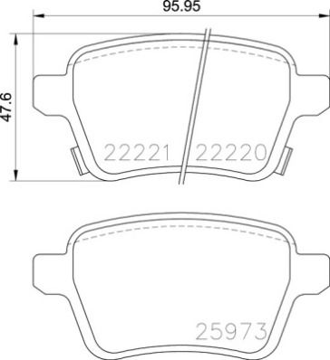 

Тормозные колодки brembo дисковые P59086