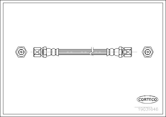 

Шланг тормозной системы CORTECO 19031646