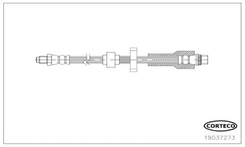 

Шланг тормозной системы CORTECO 19037273