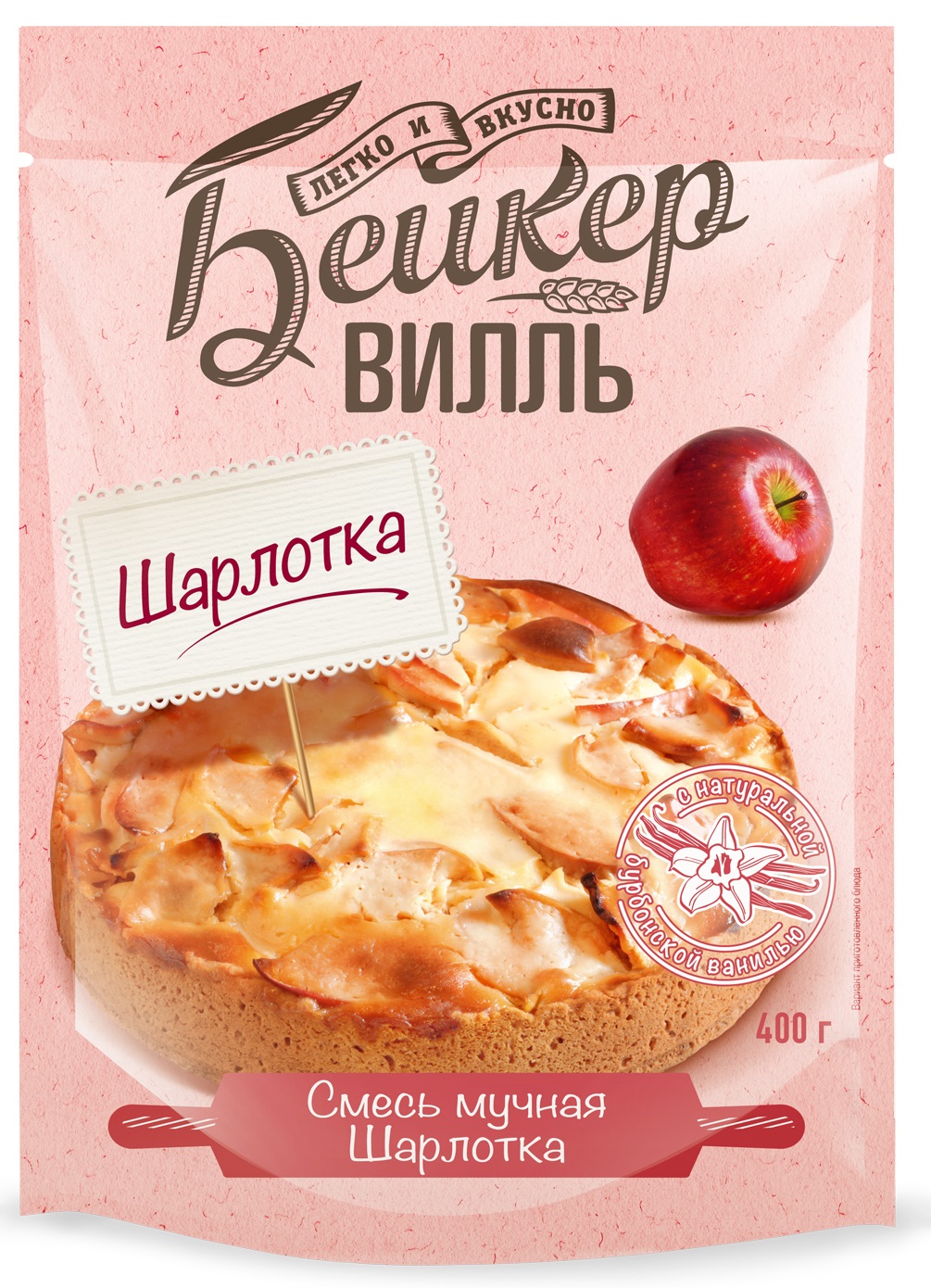 

Смесь мучная Бейкервилль шарлотка 400 г