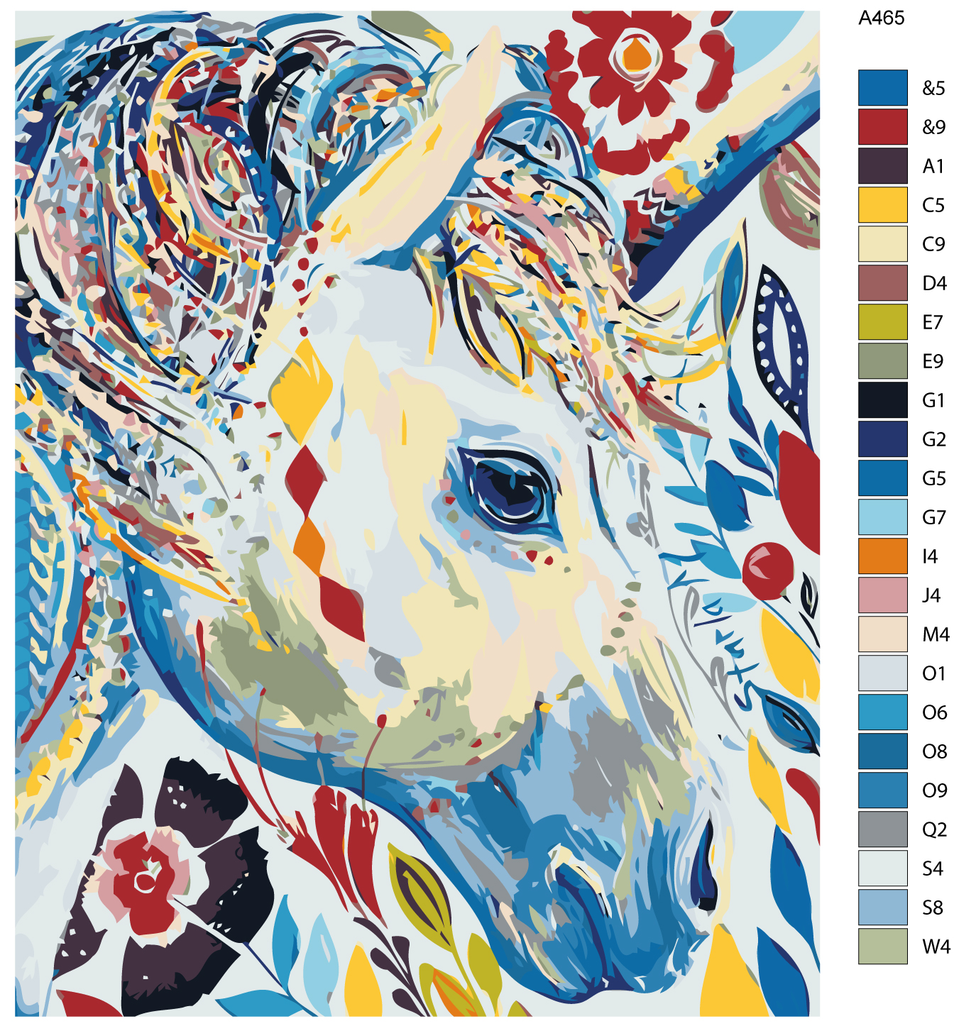 

Картина по номерам, 40 x 50, A465, A465