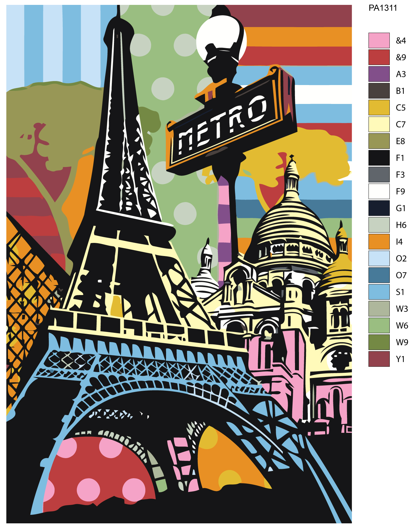 

Картина по номерам, 40 x 60, PA131, PA131