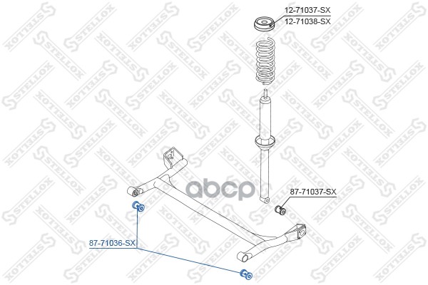 фото Сайлентблок stellox 8771036sx