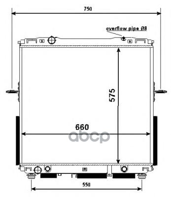 

Радиатор системы охлаждения NRF 53368