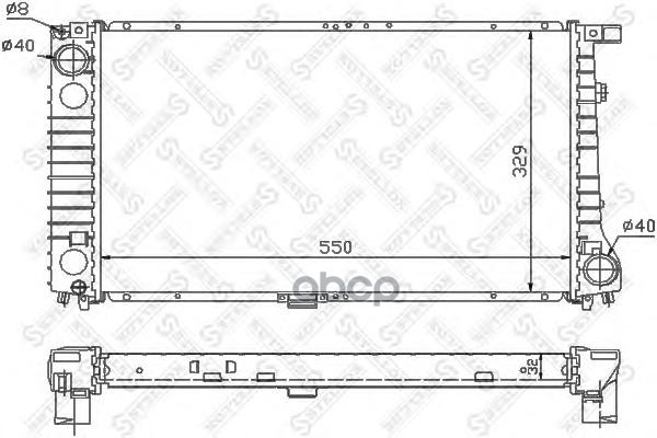 

Радиатор системы охлаждения Stellox 1025568SX