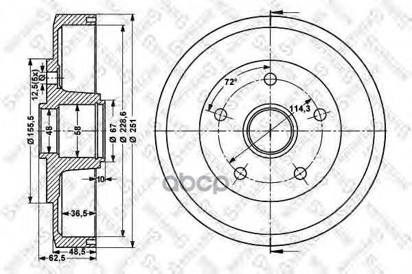 фото Комплект болтов stellox 60253210sx