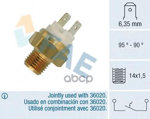 фото Датчик включения вентилятора fae 36010