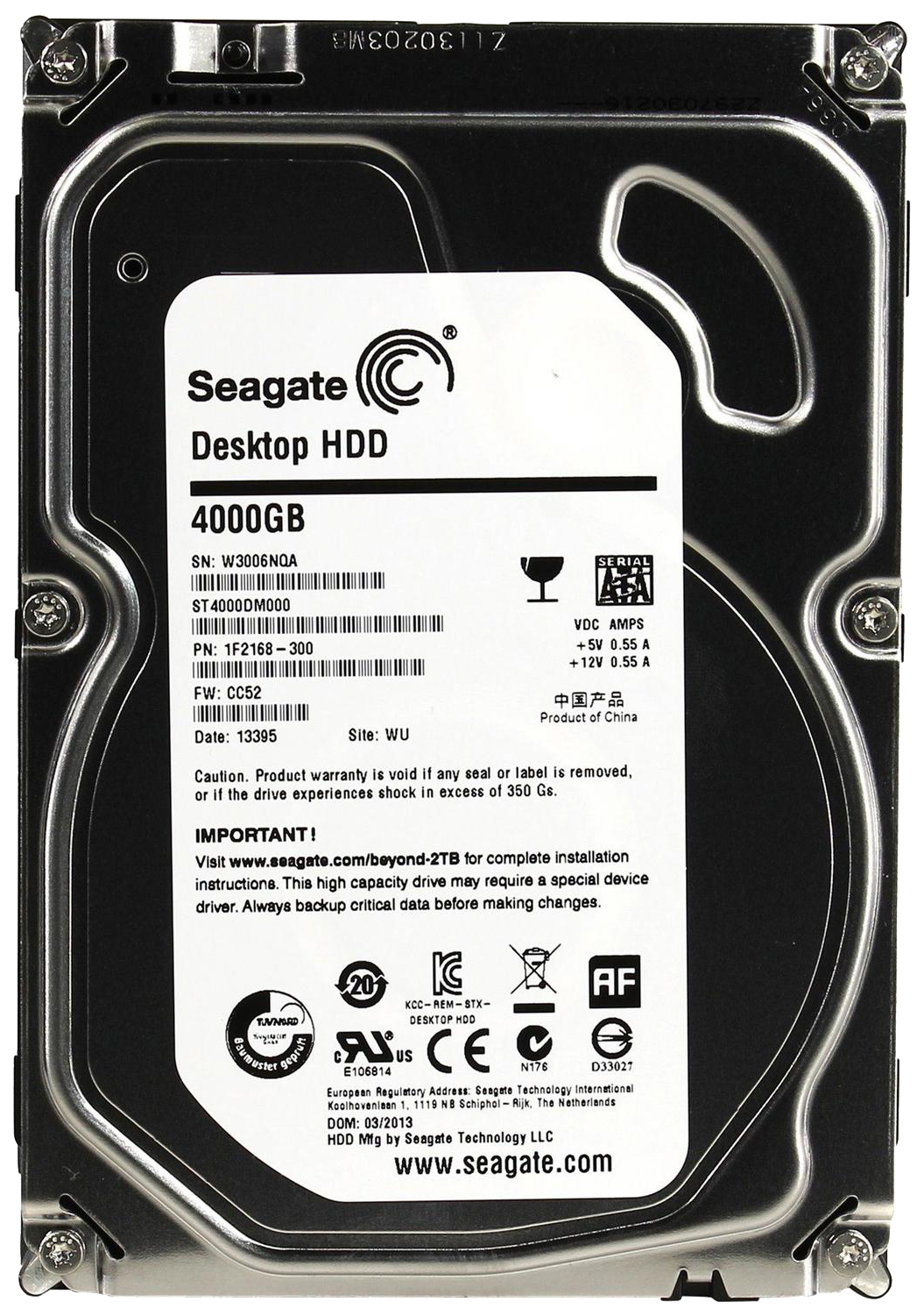 фото Жесткий диск seagate desktop hdd 4 тб (st4000dm000)