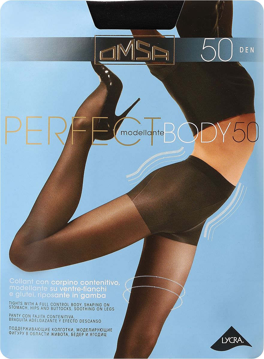 

Колготки женские Omsa PERFECT BODY черные 4 (L), Черный, PERFECT BODY