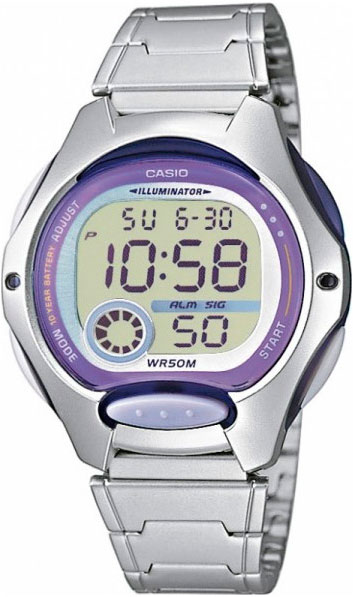 фото Наручные часы электронные женские casio collection lw-200d-6a