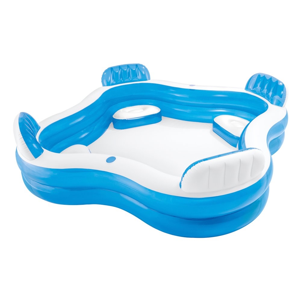 фото Бассейн надувной intex swim center family lounge pool blue water 56475