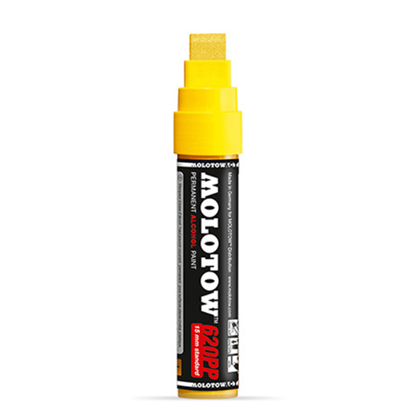 

Маркер Molotow 620PP с краской 15мм 40мл желтый, 620PP желтый