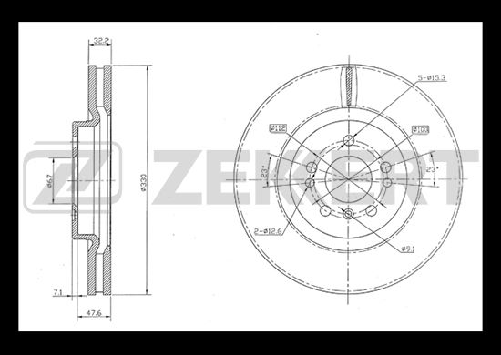 фото Тормозной диск zekkert bs-5838