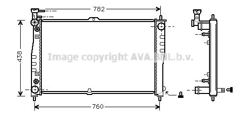 

Радиатор охлаждения двигателя AVA QUALITY COOLING KA2021