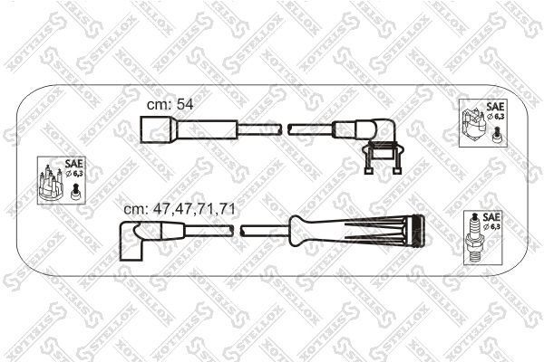 

Комплект проводов зажигания STELLOX 10-38016-SX