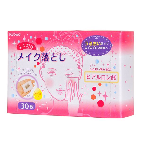 Купить Салфетки влажные для снятия макияжа с гиалуроновой кислотой Kyowa, 30 шт, Kyowa shiko