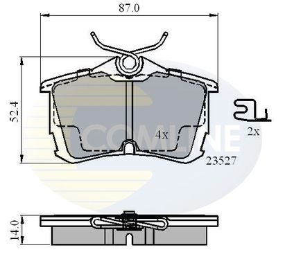 

Тормозные колодки COMLINE дисковые CBP3803
