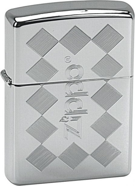 

Бензиновая зажигалка Zippo №250 Zframed High Polish Chrome, Серебристый, №250 Zframed