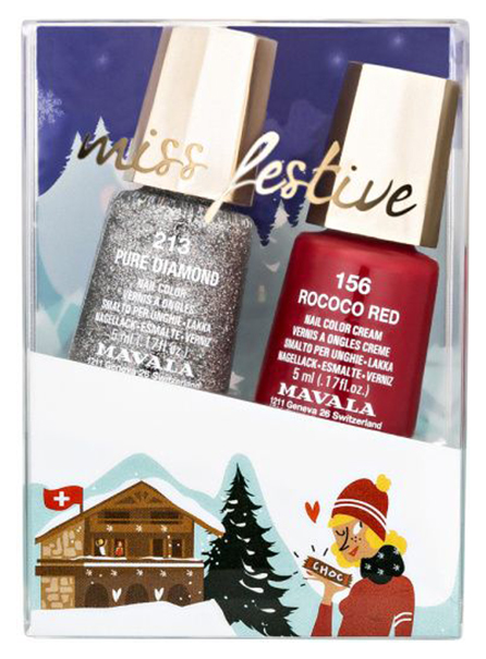 фото Набор из 2-х лаков для ногтей mavala kit miss festive