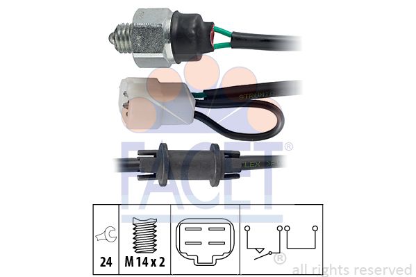 фото Выключатель сигнала заднего хода facet 7.6229