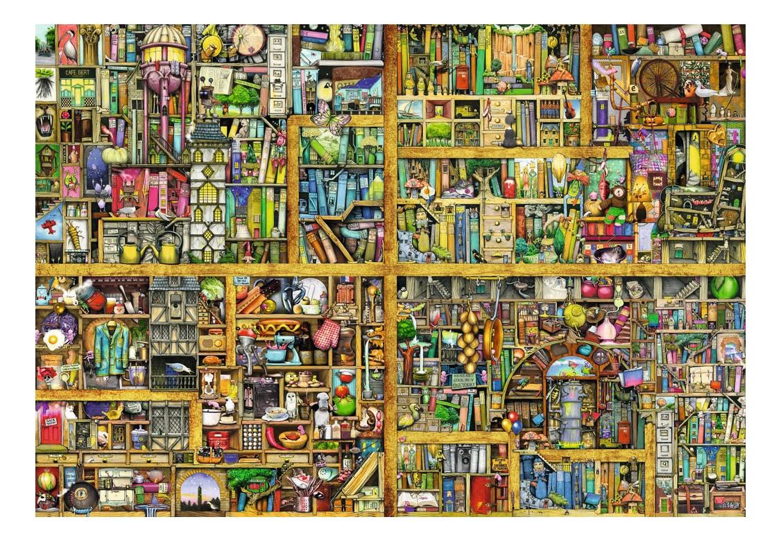 

Пазл Ravensburger 18000 деталей, Волшебный книжный шкаф