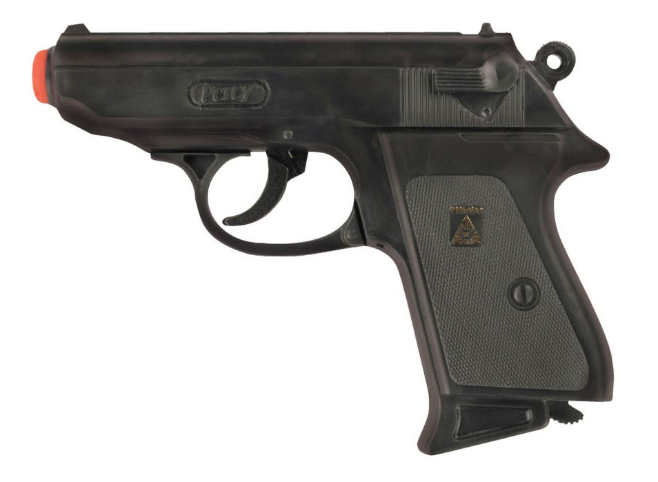 фото Пистолет игрушечный percy 25-зарядные gun, agent 158mm, упаковка-карта sohni-wicke