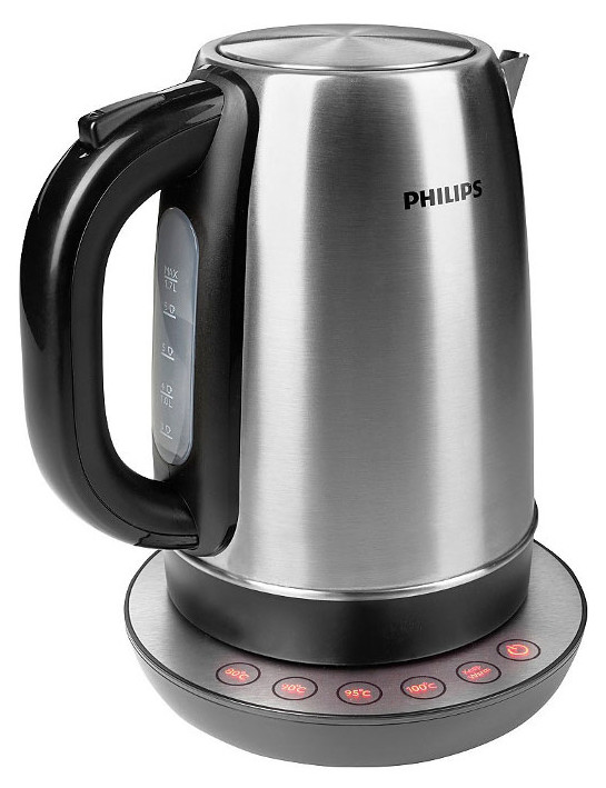 фото Чайник электрический philips hd9326/20 black/silver