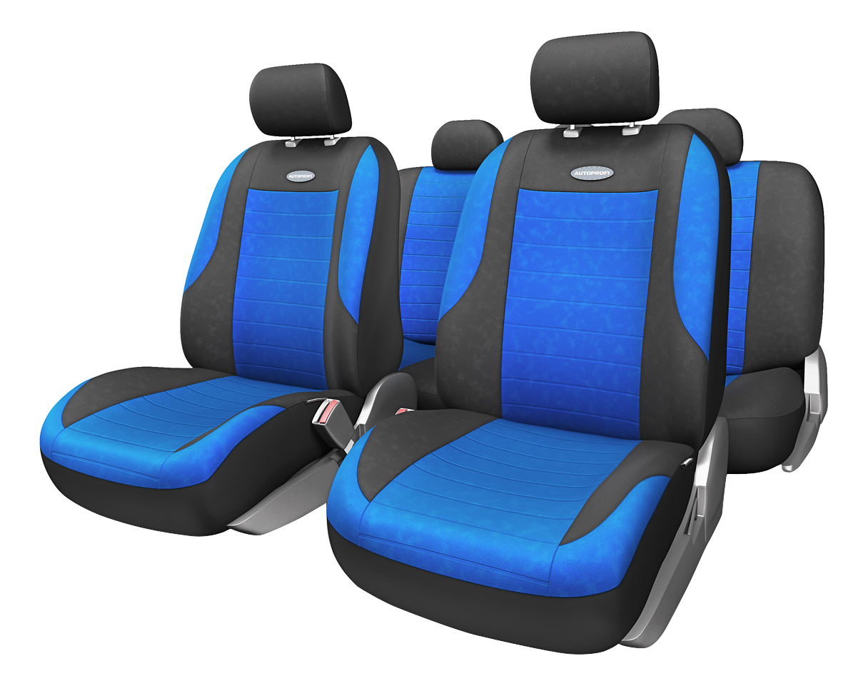 

Комплект чехлов на сиденья Autoprofi Evolution EVO-1105 BK/BL (M), Evolution