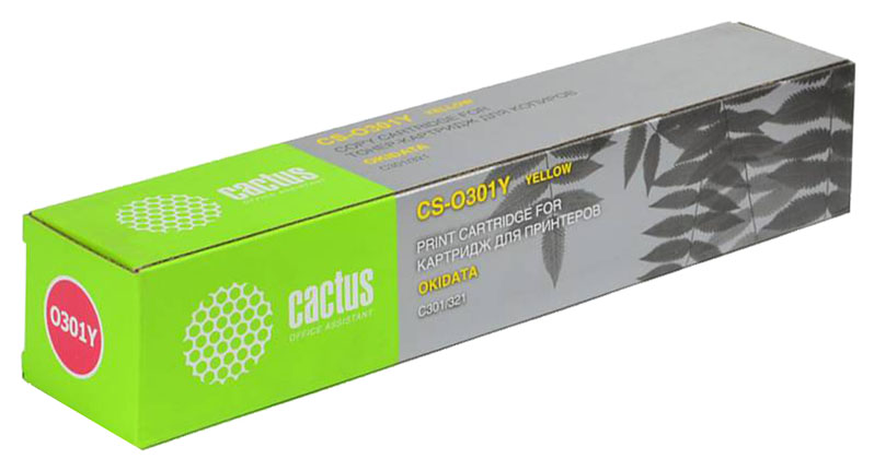 фото Картридж для лазерного принтера cactus cs-o301y желтый