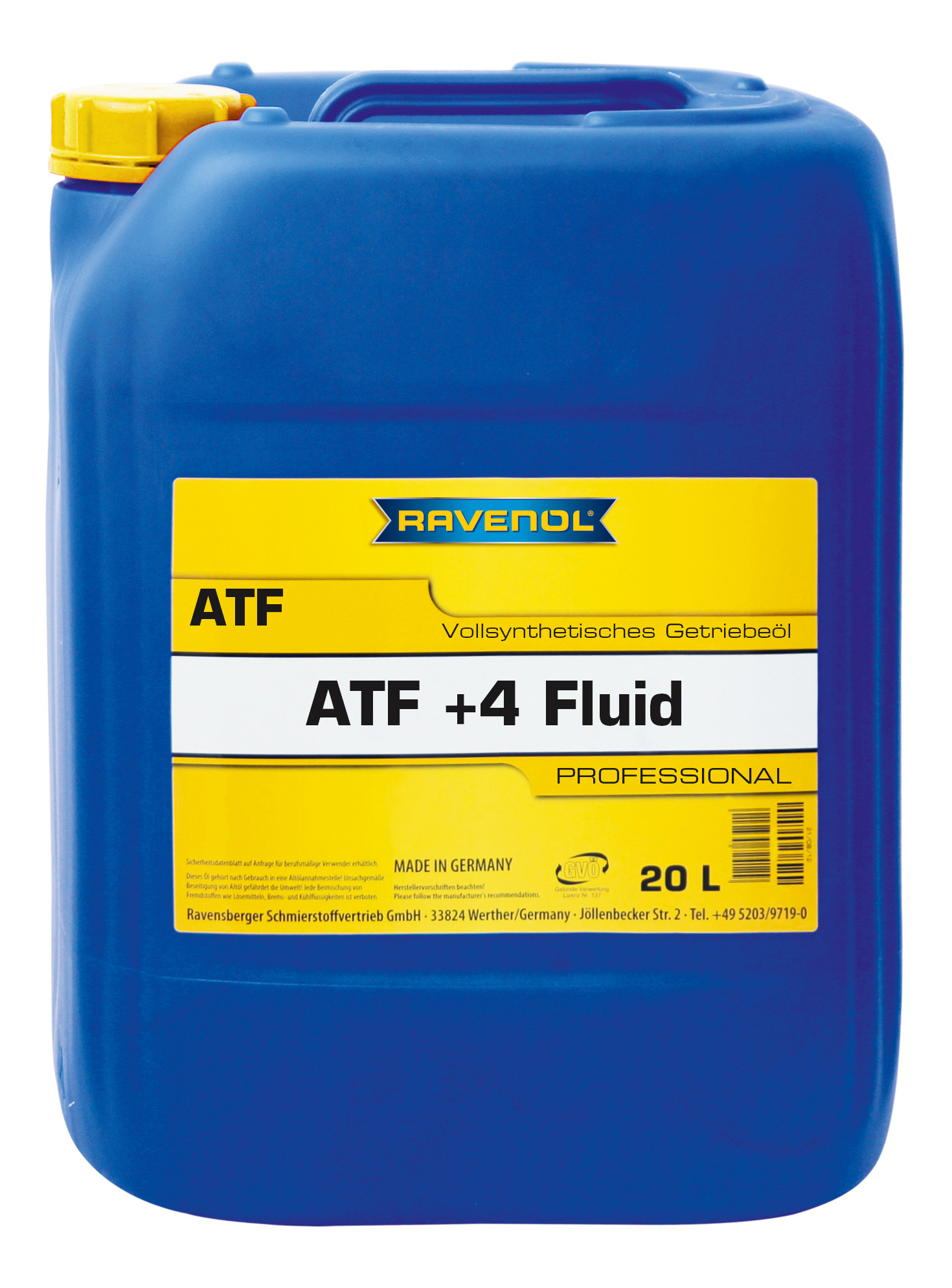 

Трансмиссионное масло RAVENOL 121110002001999 ATF+4 Fluid, трансмиссионное масло ATF+4 Fluid (20л) (4014835732124)