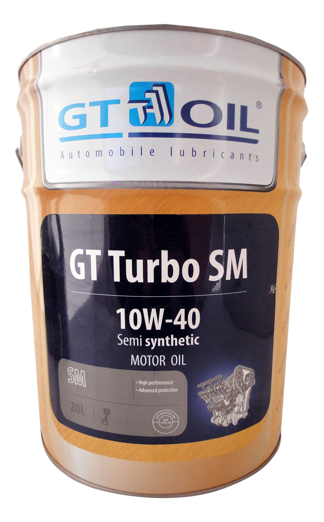 фото Моторное масло gt oil turbo sm 10w40 20 л