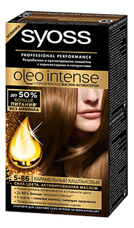 Стойкая краска для волос Syoss Oleo Intense, 5-86 115 мл стойкая крем краска для волос del colore 6 8 темно русый карамельный 100 мл