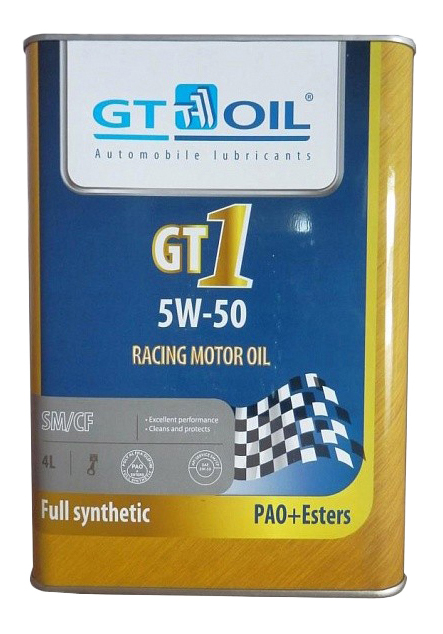 Моторное масло GT OIL GT1 5W50 4л