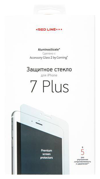 

Защитное стекло RED LINE для Apple iPhone 7 Plus, Corning для iPhone 7 Plus (УТ000007950)