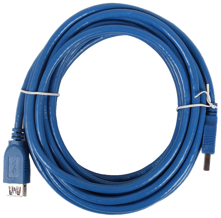 фото Кабель vcom usb a-usb a, m-f 5м blue (vus7065)