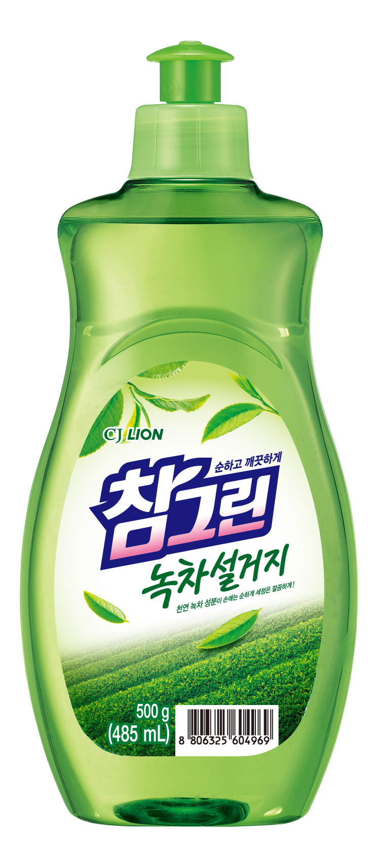 Средство для мытья детской посуды CJ Lion Chamgreen с ароматом зеленого чая 485 мл
