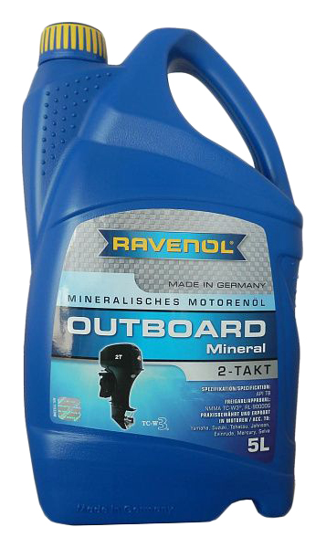 фото Моторное масло ravenol outboard 2t mineral 5w-50 5л