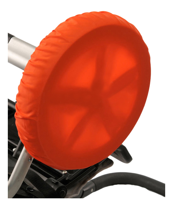 фото Чехол на колеса детской коляски чудо-чадо 4 шт. 18-28 см оранжевый