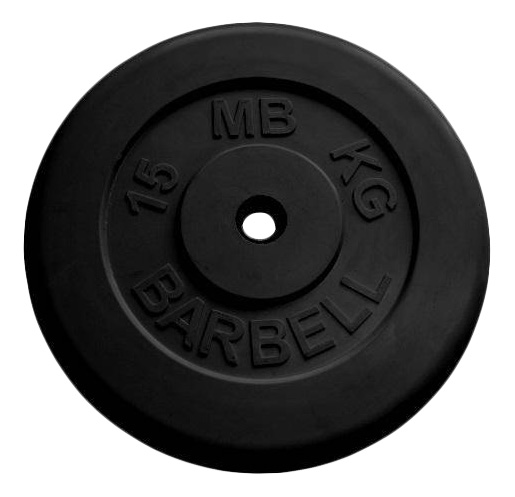 

Диск для штанги MB Barbell MB-PltB 15 кг, 26 мм, Черный, MB-PltB
