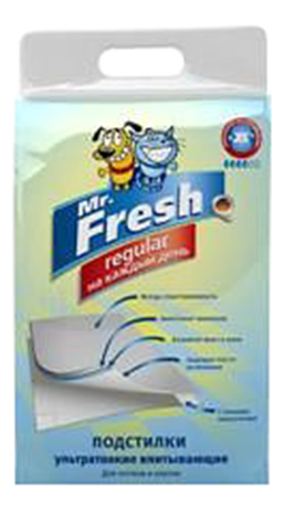 Пеленки для кошек и собак одноразовые Mr.Fresh Regular 90 x 60 см, 16 шт