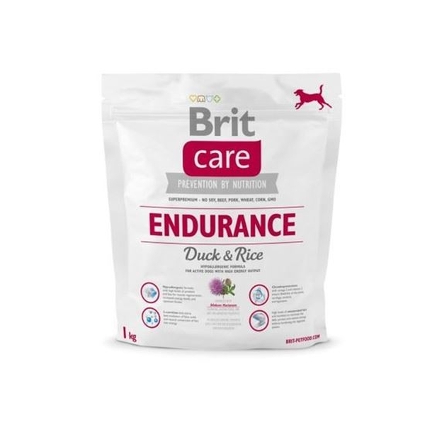 фото Сухой корм для собак brit care endurance, для активных, утка и рис, 1кг