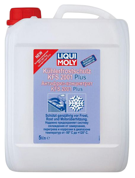 фото Антифриз концентрат красный liqui moly kuhlerfrostschutz kfs 2001 plus g12 5 литров