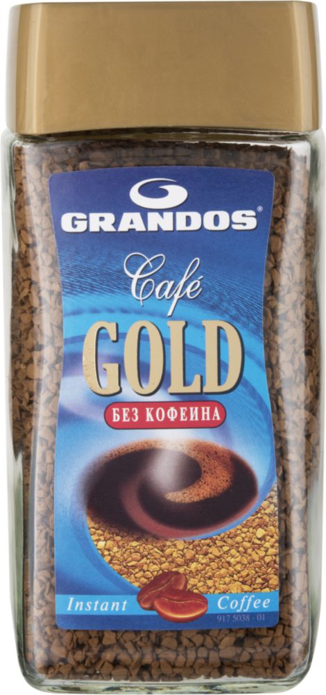 

Кофе растворимый Grandos gold без кофеина 100 г