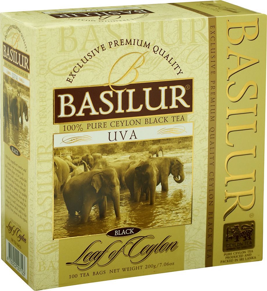 

Чай черный Basilur uva цейлонский 100 пакетиков