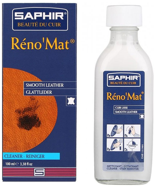 фото Очиститель для гладкой кожи saphir reno'mat 100 мл